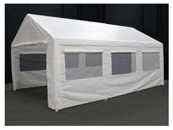 King Canopy 10 x 20 Side Wall Kit with 2 Zippered Ends, 2 Side Walls w/Flaps & Bug Screen Windows, 50 Ball Bungees