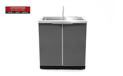 NewAge Outdoor Kitchen - Sink Cabinet in Aluminum