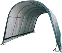 Shelterlogic 12x24x10 Round Style Run-In Shelter, Green Cover