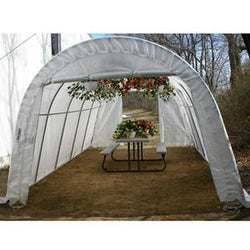 Rhino Instant Greenhouse Round 12'Wx20'Lx8'H (Translucent)