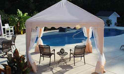 King Canopy 10 ft. Square Gazebo Cover with Netting