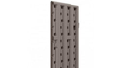 Plastic Utility 2-Door Wall Cabinet (Black Accents)