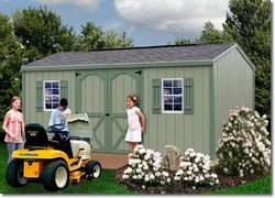 Cypress 10' Wood Storage Shed Kit