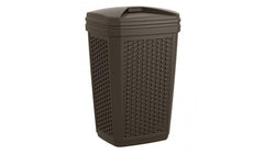 Suncast 30 Gallon Wicker Design Trash Hideaway