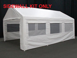 King Canopy 12 x 20 Side Wall Kit with 2 Zippered Ends, 2 Sides w/Flaps & Bug Screen Windows, 50 Ball Bungees