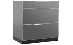 NewAge Outdoor Kitchen - 3-Drawer Cabinet in Aluminum