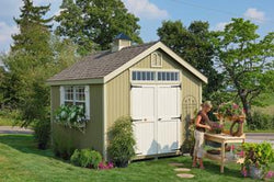 Little Cottage Williamsburg Colonial Garden Shed Panelzed (wood) no floor