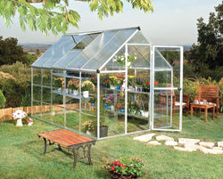 Palram Hybrid Greenhouse 6' x10' - Silver