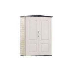 Rubbermaid FG5L1000SDONX Sandalwood Small Vertical Storage Shed