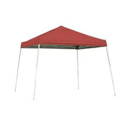 10x10 Slant Leg Pop-up Canopy, Cover and Black Roller Bag (9 Color Options)