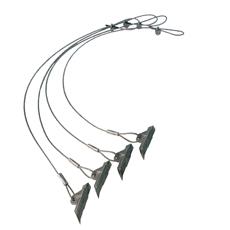 Shelterlogic 4 Pcs 30" EasyHook Anchor with 4 Cable Clamps & Driving Rod