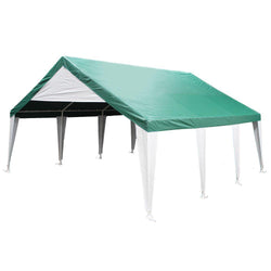 King Canopy 20 X 20 Event Tent  Replacement Green Top w/ White leg skirts