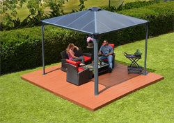 Lightweight Gray & Bronze Gazebo and Patio Cover Kit (2 Sizes)
