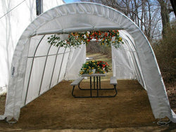 Rhino Instant Greenhouse Round 14'Wx24'Lx10'H (Translucent)