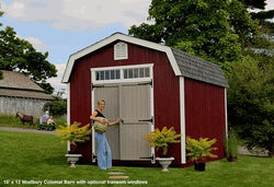 Colonial Woodbury Wood Shed Kit (with Pre-Cut Parts)